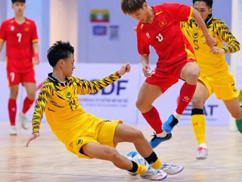Futsal U19 Việt Nam "đè bẹp" Brunei 18 bàn không gỡ trong trận ra quân
