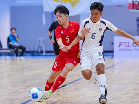 Futsal U16 Việt Nam để thua đội chủ nhà Thái Lan trong trận đấu thứ ba tại giải Đông Nam Á