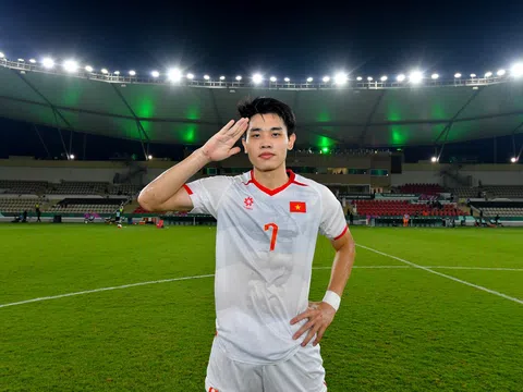 Tiền đạo U23 Việt Nam Nguyễn Đình Bắc đang dẫn đầu cuộc bình chọn "Bàn thắng đẹp nhất vòng bảng"