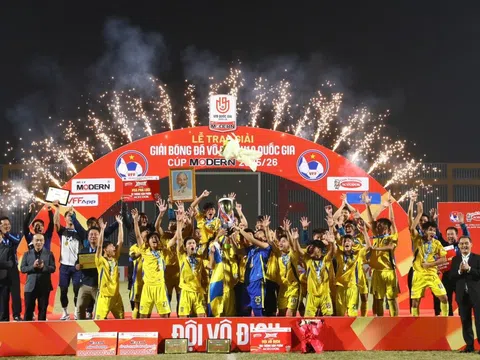 U19 Sông Lam Nghệ An đoạt ngôi vô địch giải Vô địch U19 Quốc gia 2025/26