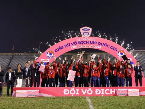 Lễ trao giải Bóng đá nữ Vô địch U19 Quốc gia 2026