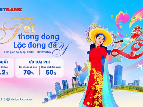 "Tết thong dong, Lộc đong đầy" cùng Vietbank đón năm mới hanh thông.