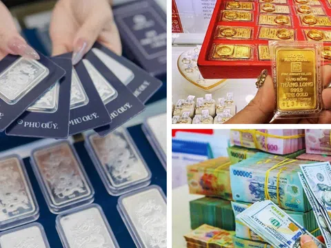 Giá vàng giảm nhẹ, bạc tiếp đà đi lên