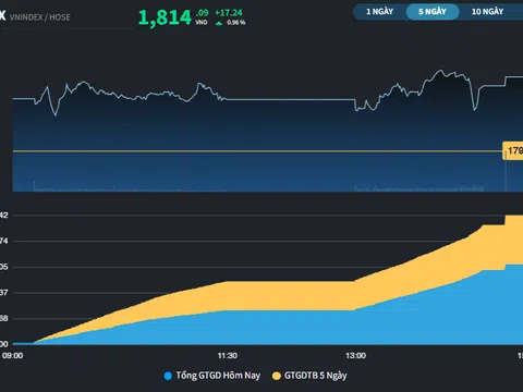 Thị trường trở lại mốc 1.800 điểm, thanh khoản "mất hút"