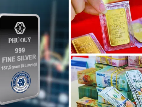 Vàng bật tăng 700.000 đồng, bạc vượt mốc 90 USD