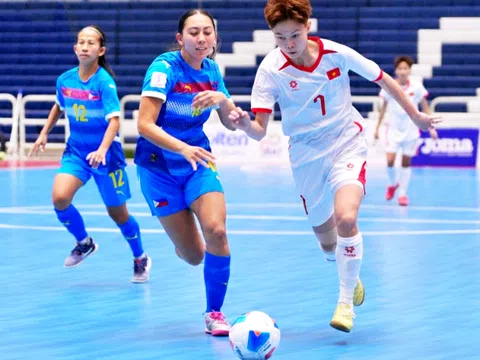 Đội tuyển futsal nữ Việt Nam có chiến thắng quan trọng trước Philippines tại Bảng B