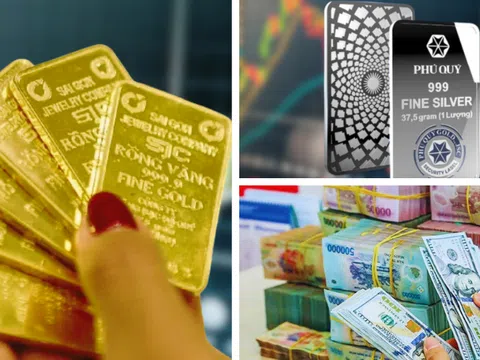 Hoạt động chốt lời ồ ạt khiến giá vàng bạc hạ nhiệt