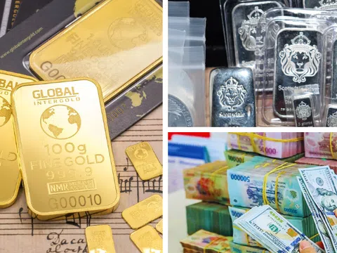 Giá vàng “bốc hơi” 5 triệu đồng/lượng, bạc hạ nhiệt