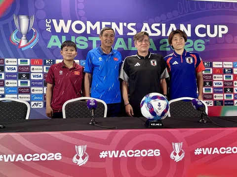 Họp báo trước trận quyết đấu của đội tuyển nữ Việt Nam với đội tuyển nữ Nhật Bản