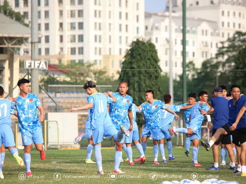 Đội tuyển U19 Việt Nam tích cực luyện tập trong đợt hội quân đầu tiên năm 2026