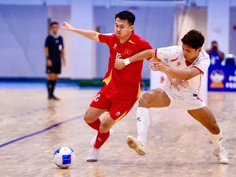 Đội tuyển futsal Việt Nam thắng đậm Myanmar trong trận ra quân