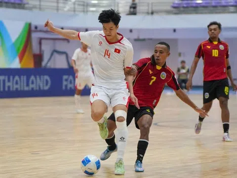 Thắng đậm Timor Leste, đội tuyển futsal Việt Nam đoạt vé đầu tiên vào Bán kết