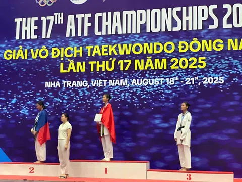 Nguyễn Kim Ngân tỏa sáng với HCV U17 tại giải Taekwondo Đông Nam Á 2025