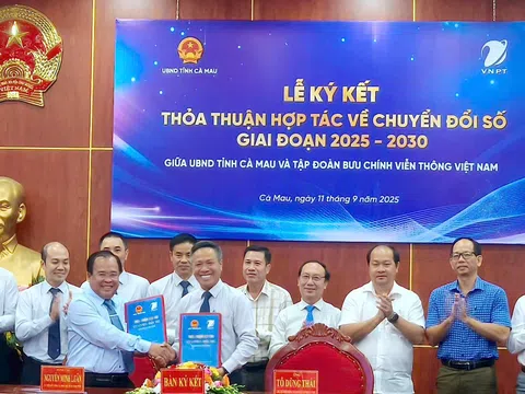 Cà Mau và VNPT: ký kết hợp tác chiến lược về chuyển đổi số giai đoạn 2025–2030