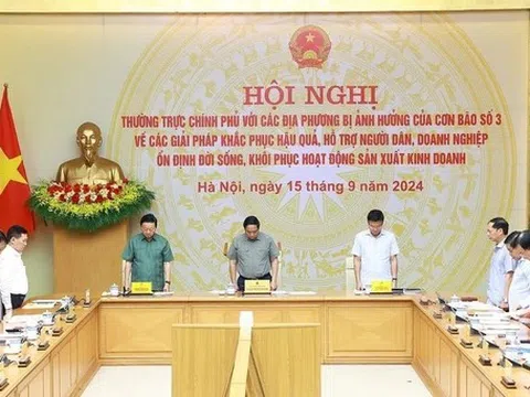 Đánh giá những thiệt hại nặng nề do bão lũ, Thủ tướng kêu gọi tinh thần “tất cả vì nhân dân, vì sự phát triển của đất nước"