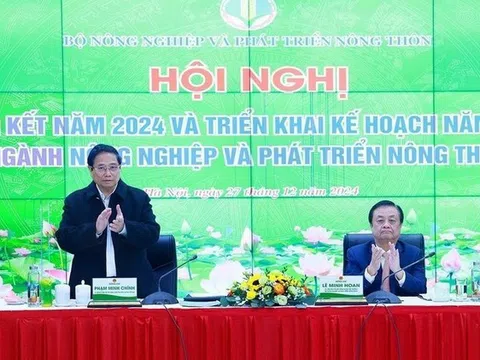 Thủ tướng: Trong năm 2025 ngành nông nghiệp phải tăng tốc bứt phá, tăng trưởng từ 3,5%-4%, xuất khẩu 70 tỷ USD