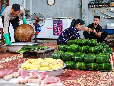 "Thủ phủ" bánh chưng Tranh Khúc xuất xưởng hàng vạn chiếc mỗi ngày phục vụ trong nước và quốc tế