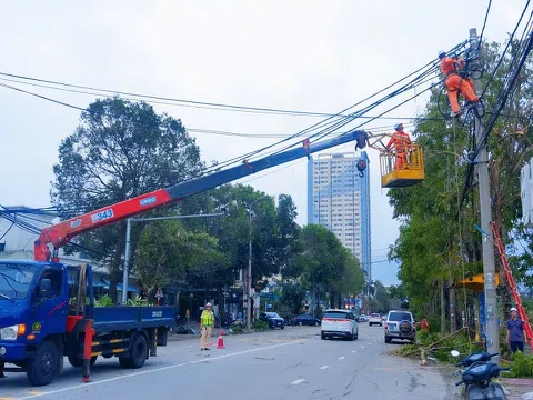 Điện lực Nghệ An ngày đêm căng mình khắc phục hậu quả sau bão số 5