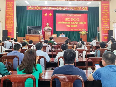 Quảng Trị: Hội nghị trao đổi kinh nghiệm tham gia các giải báo chí về xây dựng Đảng