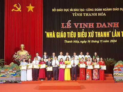 Thanh Hóa:  Vinh danh 133 nhà giáo tiêu biểu trong sự nghiệp “trồng người”