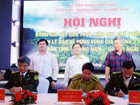 Chi cục Kiểm lâm các tỉnh Kon Tum, Quảng Nam, Quảng Ngãi phối hợp quản lý bảo vệ rừng