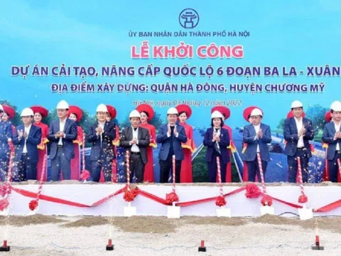 Hà Nội: Khởi công dự án cải tạo, nâng cấp Quốc lộ 6, đoạn Ba La - Xuân Mai
