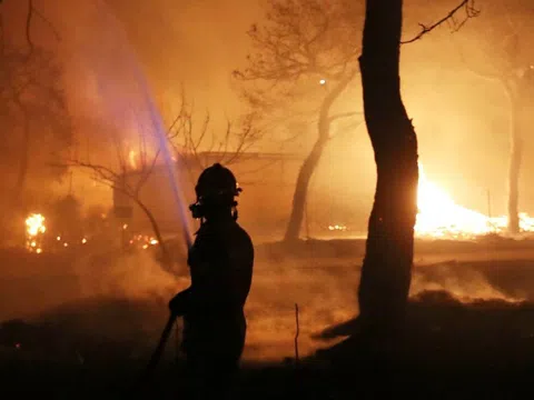 Hơn 120 vụ cháy rừng hoành hành khắp các vùng của Hy Lạp
