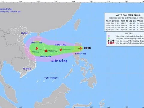 Dự báo áp thấp nhiệt đới đi vào Biển Đông, có thể mạnh lên thành bão