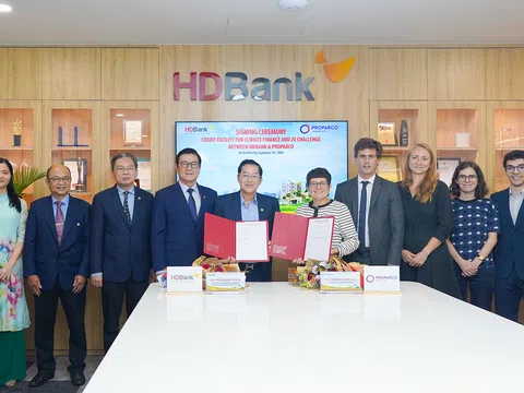 Tăng hạn mức tín dụng lên 100 triệu USD, HDBank và Proparco thúc đẩy dự án tài chính khí hậu, hỗ trợ doanh nghiệp do phụ nữ làm chủ