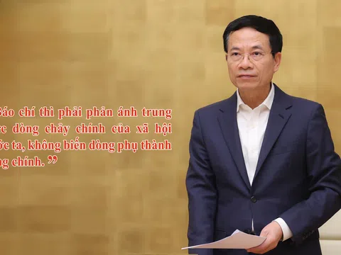 Bộ trưởng Nguyễn Mạnh Hùng: "Báo chí là một phương tiện truyền thông, còn công tác truyền thông là việc của chính quyền các cấp"