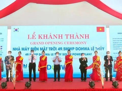 Khánh thành Nhà máy điện trời tại Quảng Bình với vốn đầu tư 1.000 tỷ đồng