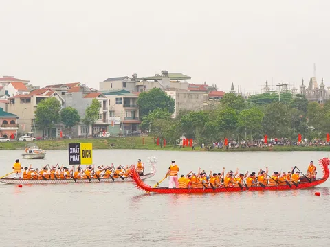 Giải bơi chải Việt Trì mở rộng năm Giáp Thìn 2024 thu hút gần 300 vận động viên