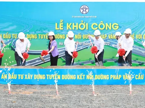 Hà Nội: Khởi công dự án đường nối cao tốc Pháp Vân - Cầu Giẽ với đường Vành đai 3