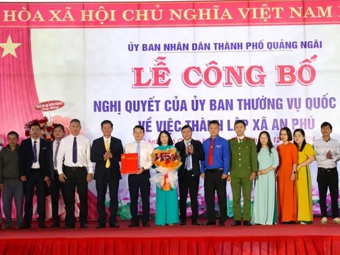 Quảng Ngãi: Xã An Phú chính thức được thành lập