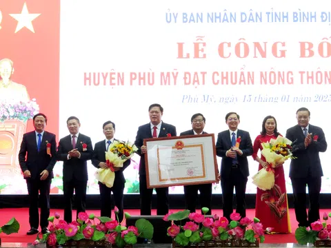 Phó thủ tướng Hồ Đức Phớc dự lễ công nhận huyện Phù Mỹ đạt chuẩn nông thôn mới