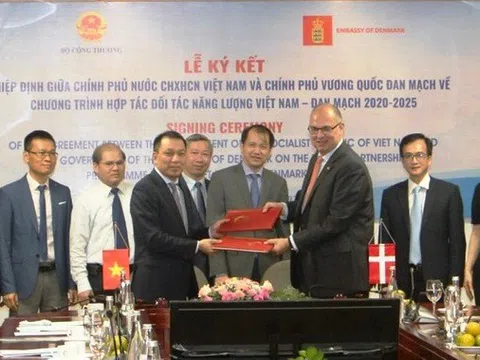 Đan Mạch tiếp tục tài trợ 10 triệu USD giúp Việt Nam xanh hóa ngành năng lượng