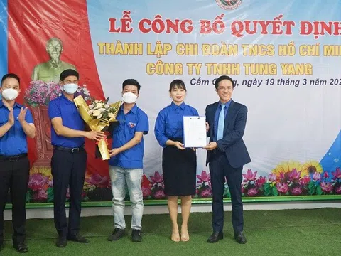 Hải Dương: Thành lập Chi đoàn TNCS Hồ Chí Minh trong doanh nghiệp ngoài nhà nước