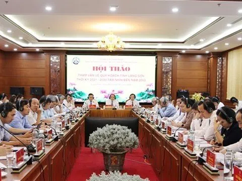 Hội thảo tham vấn về quy hoạch tỉnh Lạng Sơn thời kỳ 2021 - 2030, tầm nhìn đến năm 2050