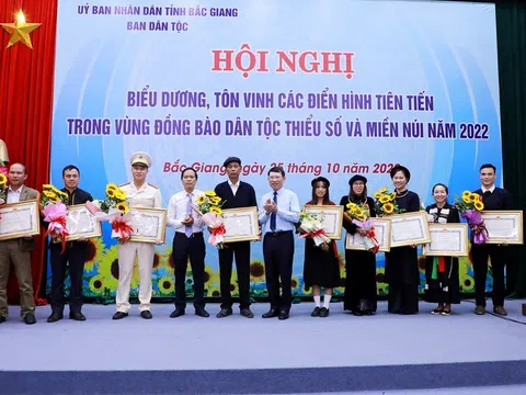 Bắc Giang: Biểu dương, tôn vinh 45 điển hình tiên tiến trong vùng đồng bào dân tộc thiểu số và miền núi năm 2022