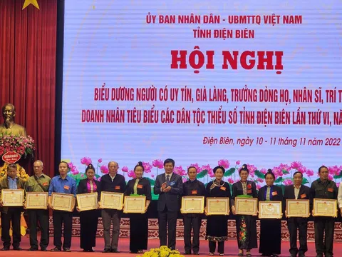 Điện Biên: Biểu dương, tôn vinh 60 người có uy tín tiêu biểu các dân tộc thiểu số năm 2022