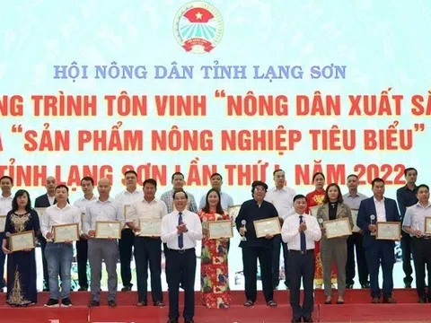 Lạng Sơn: Tôn vinh nông dân xuất sắc và sản phẩm nông nghiệp tiêu biểu lần thứ nhất