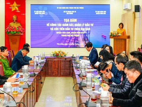 Toạ đàm về công tác giám sát, quản lý đầu tư và xúc tiến đầu tư tại 2 huyện Tiên Lãng, Vĩnh Bảo (Hải Phòng)