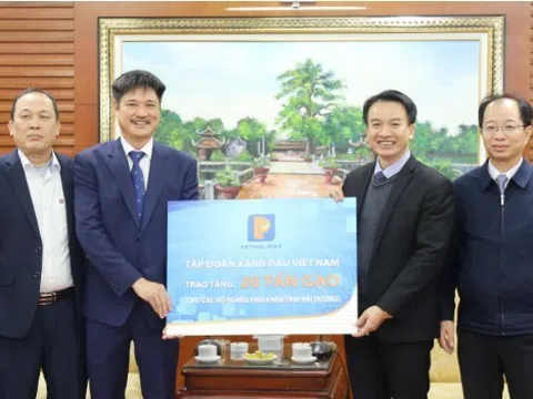 Petrolimex ủng hộ 20 tấn gạo vì người nghèo Hải Dương