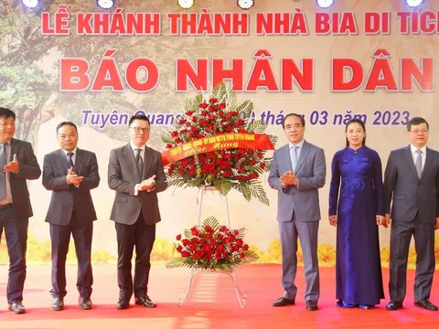 Khánh thành Nhà bia di tích Báo Nhân Dân ở Tuyên Quang