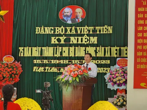 Hải Phòng: Đảng bộ xã Việt Tiến huyện Vĩnh Bảo kỷ niệm 75 năm thành lập Chi bộ Đảng Cộng sản (15/5/1948-15/5/2023)