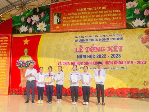 Hải Phòng: Trường THCS Hồng Phong tổng kết năm học 2022-2023 và triển khai phương hướng nhiệm vụ hè năm 2023