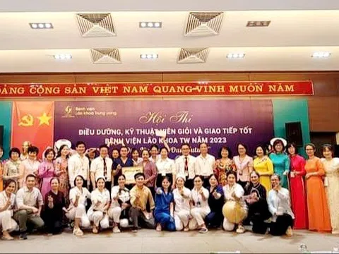 Bệnh viện Lão khoa Trung ương: Tổ chức Hội thi Điều dưỡng, Kỹ thuật viên giỏi và giao tiếp tốt năm 2023