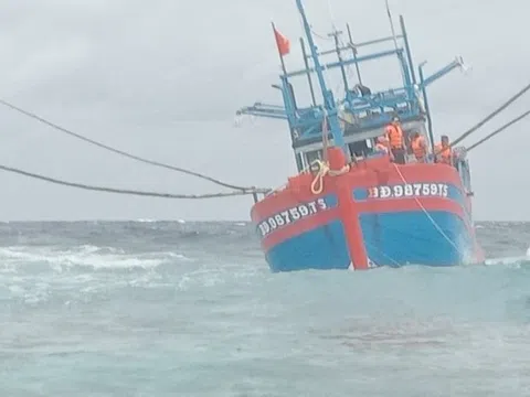 Quảng Bình: Cứu thành công 10 ngư dân gặp nạn