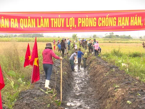 Tỉnh Nghệ An huy động hơn 203 nghìn ngày công sau 1 tháng phát động toàn dân ra quân làm thuỷ lợi