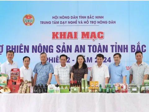 21 gian hàng tham gia Chợ phiên nông sản an toàn tỉnh Bắc Ninh